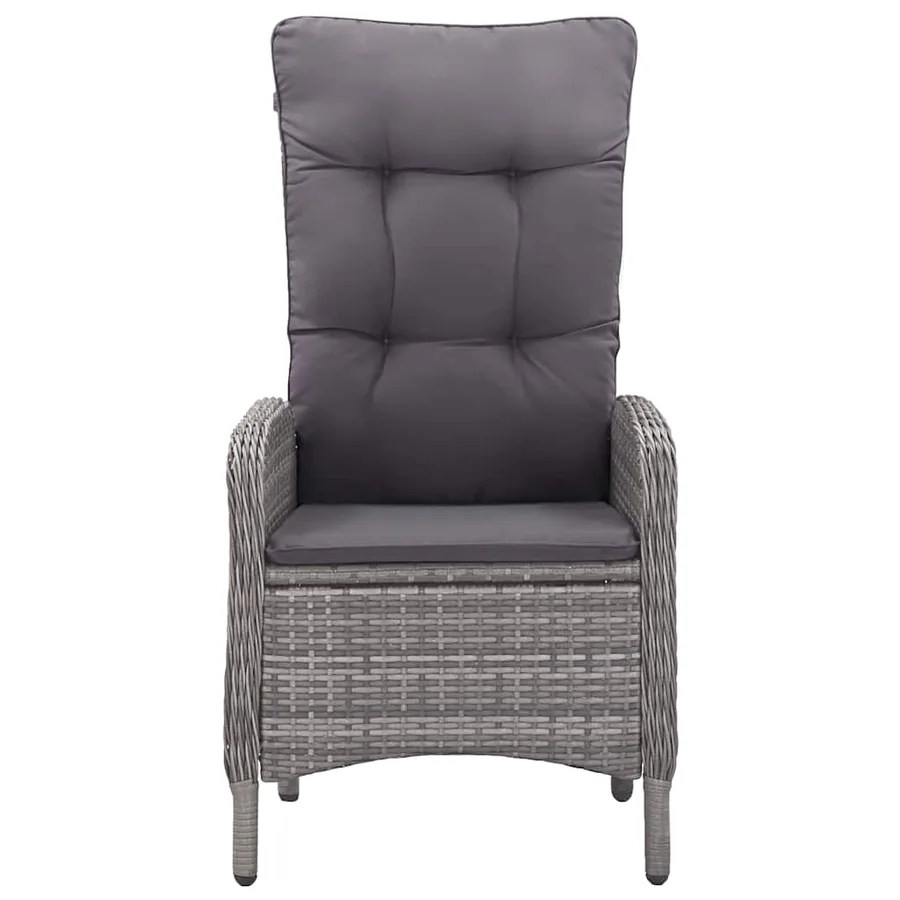 Ensemble à manger de jardin 9 pcs Gris - 7