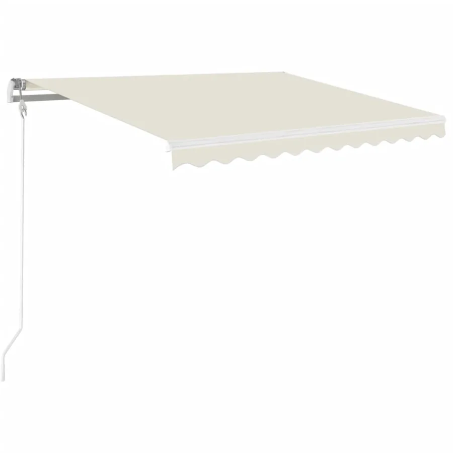 Auvent manuel rétractable 350x250 cm Crème - 2