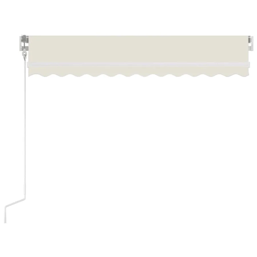Auvent manuel rétractable 350x250 cm Crème - 3