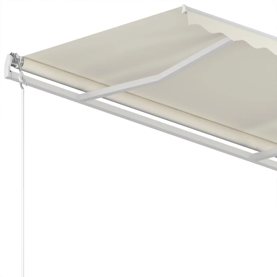 Auvent manuel rétractable 350x250 cm Crème - 5