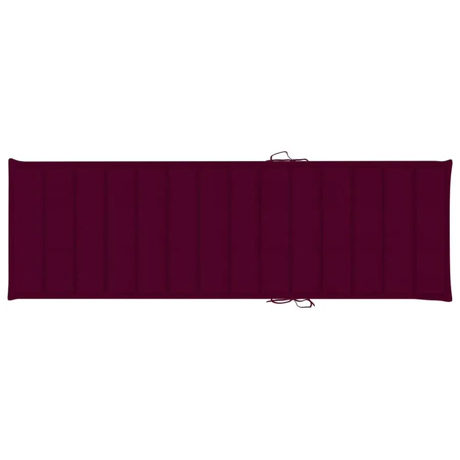 Chaise longue de jardin avec table et coussin Pin imprégné - 9