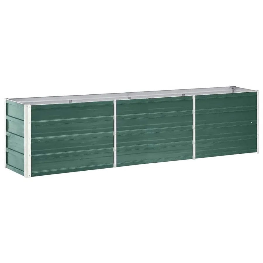 Lit surélevé de jardin Acier galvanisé 240x40x45 cm Vert - 2