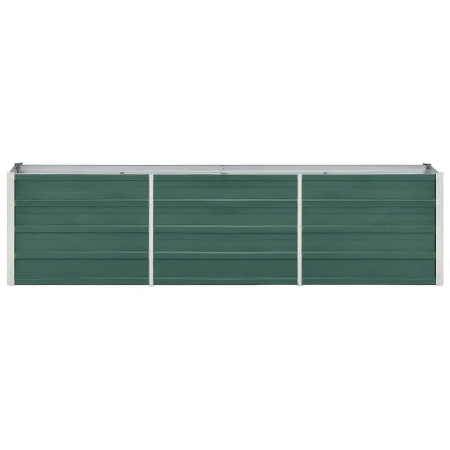 Lit surélevé de jardin Acier galvanisé 240x40x45 cm Vert - 4