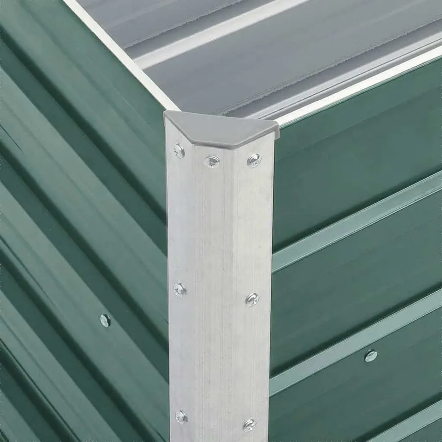 Lit surélevé de jardin Acier galvanisé 240x40x45 cm Vert - 6