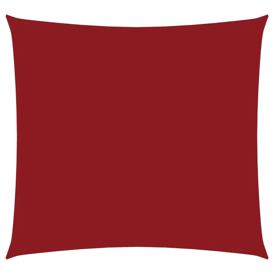 Voile de parasol tissu oxford carré 4,5x4,5 m rouge - 2