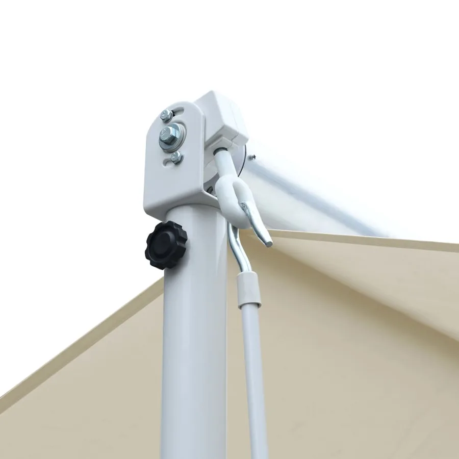 Auvent sur pied 4x3 m Crème - 5