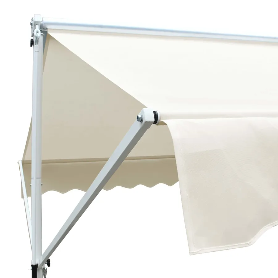 Auvent sur pied 4x3 m Crème - 6
