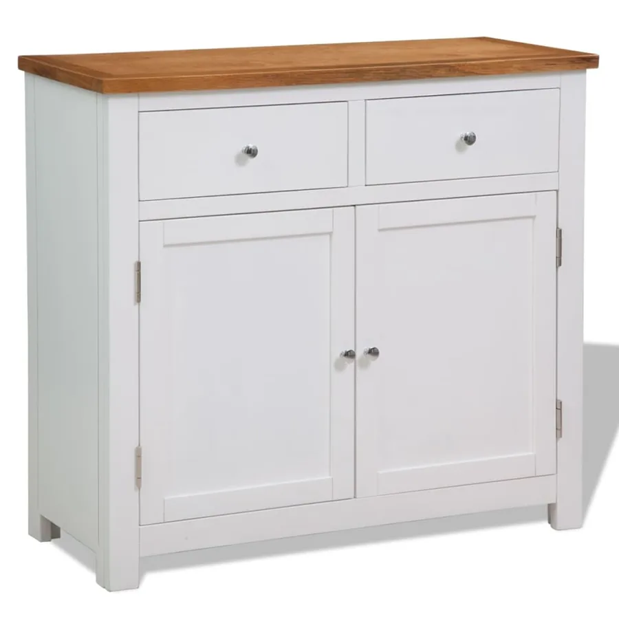 Buffet 90x33,5x83 cm Bois de chêne massif