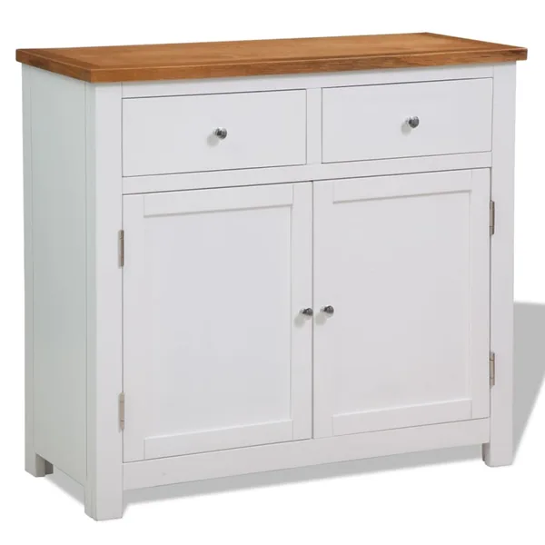 Buffet 90x33,5x83 cm Bois de chêne massif