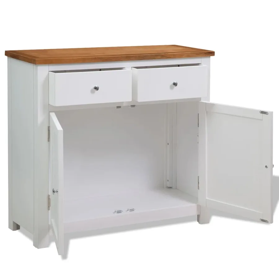Buffet 90x33,5x83 cm Bois de chêne massif - 2