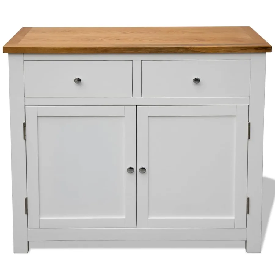 Buffet 90x33,5x83 cm Bois de chêne massif - 3