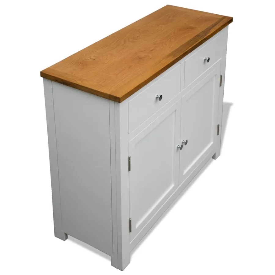 Buffet 90x33,5x83 cm Bois de chêne massif - 5