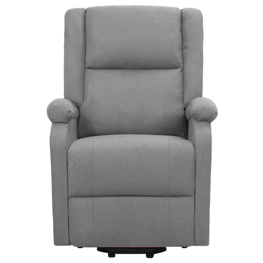 Fauteuil de massage inclinable Gris clair Tissu - 3