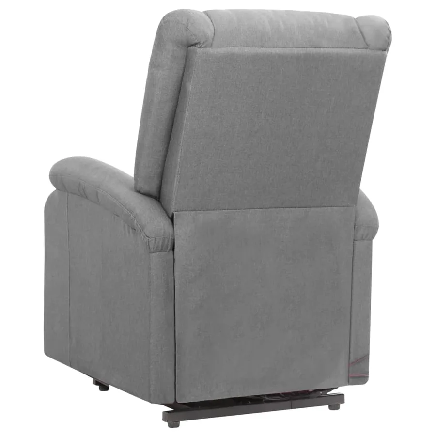Fauteuil de massage inclinable Gris clair Tissu - 4