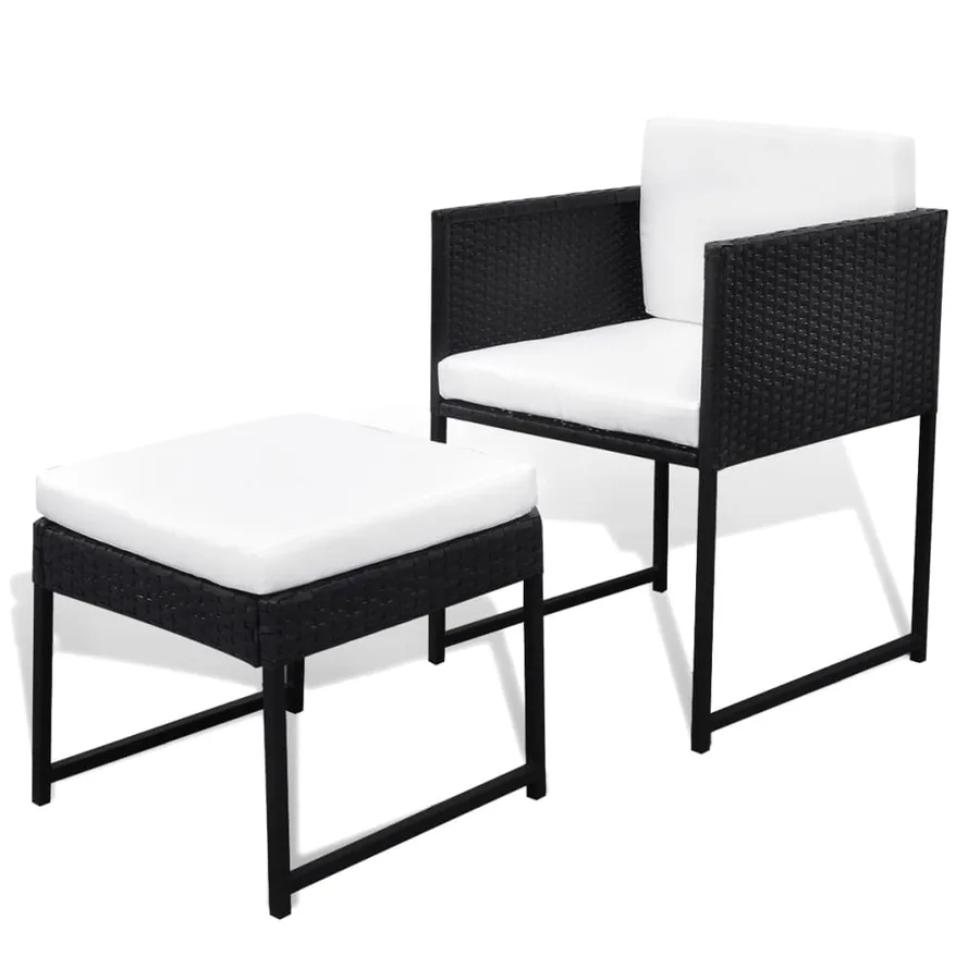 Ensemble à manger d'extérieur 13 pcs coussins Résine tressée - 6