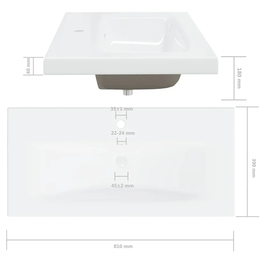 Armoire d'évier avec lavabo intégré Noir Aggloméré - 16
