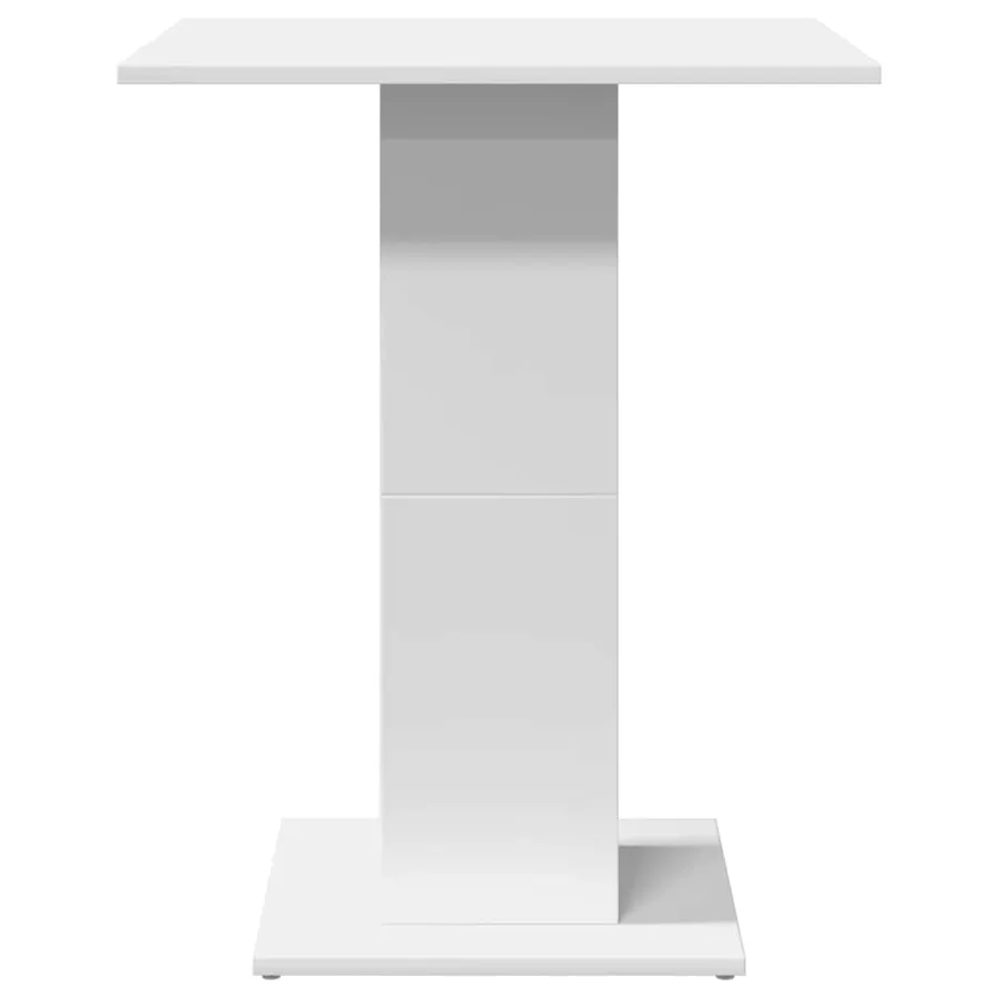 Table de bistro Blanc 60x60x75 cm Bois d'ingénierie - 5