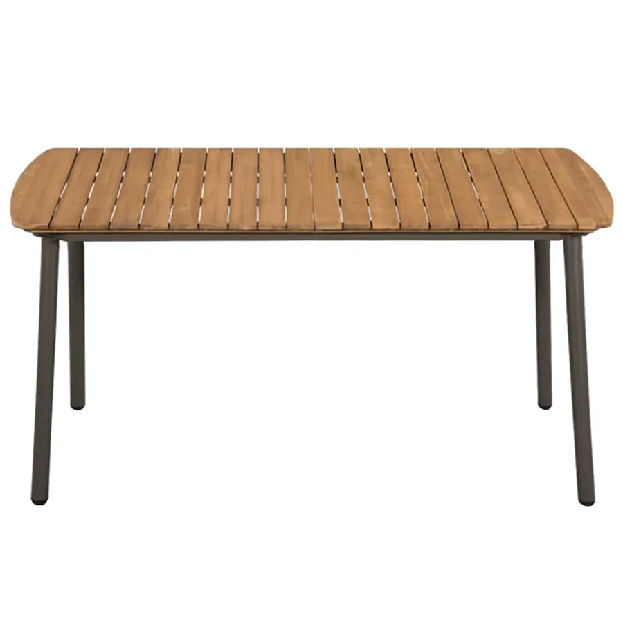 Ensemble à manger de jardin 7 pcs Résine tressée Marron - 3