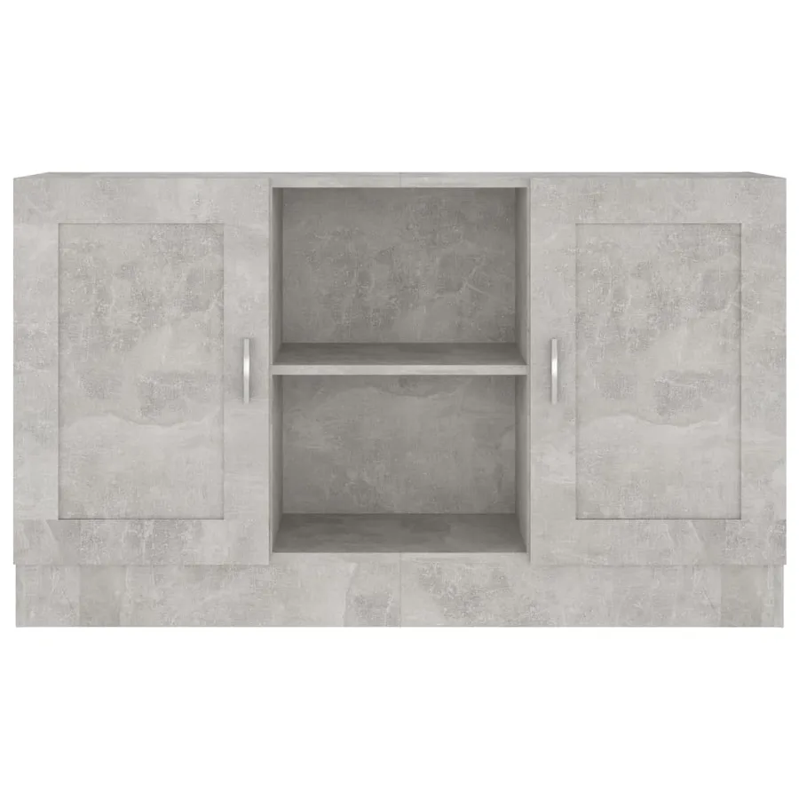 Buffet Gris béton 120x30,5x70 cm Bois d'ingénierie - 6