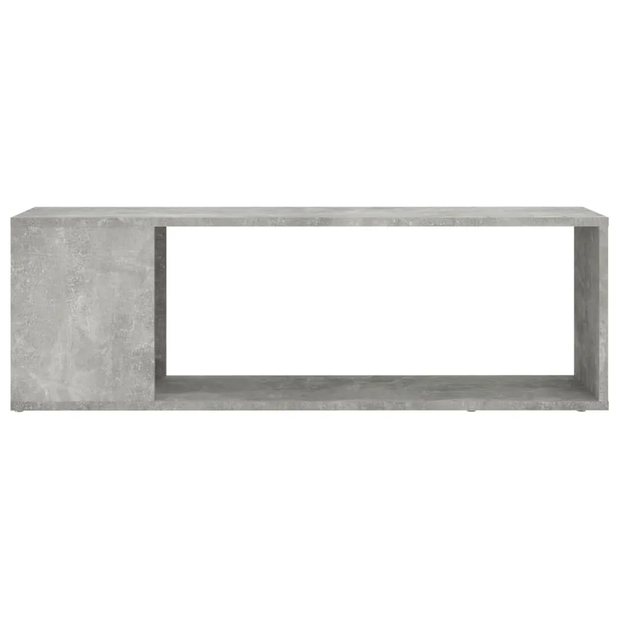 Meuble TV Gris béton 100x24x32 cm Bois d'ingénierie - 3