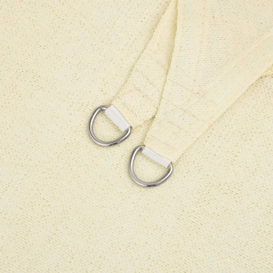 Voile d'ombrage 160 g/m² Crème 2x2,5 m PEHD - 5