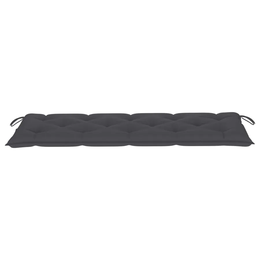 Banc de jardin empilable et coussin 159 cm Bois de teck massif - 3