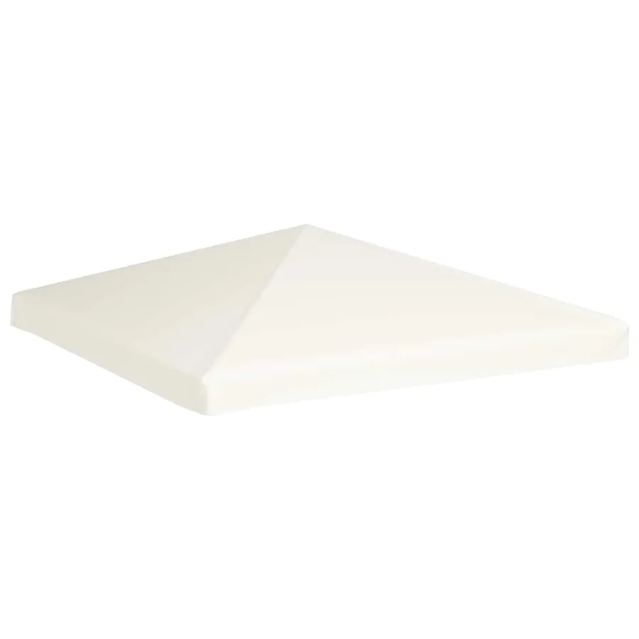 Toile supérieure de belvédère 310 g / m² 3 x 3 m Blanc crème - 2