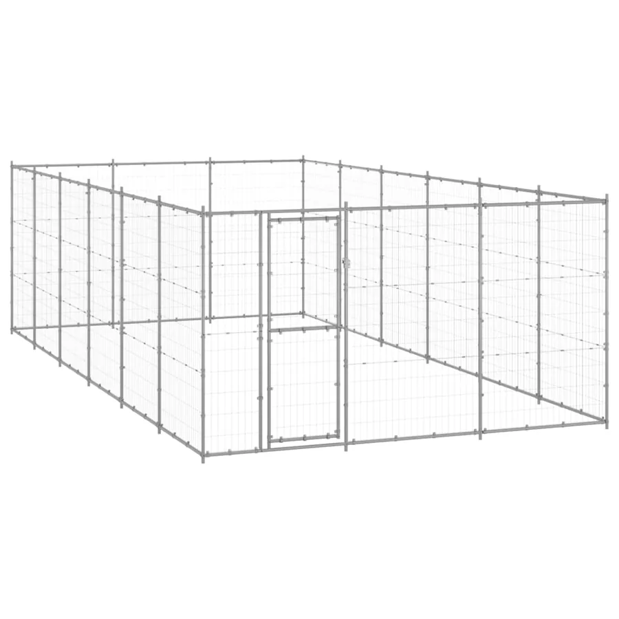 Chenil extérieur Acier galvanisé 21,78 m²