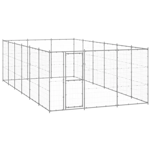 Chenil extérieur Acier galvanisé 21,78 m²