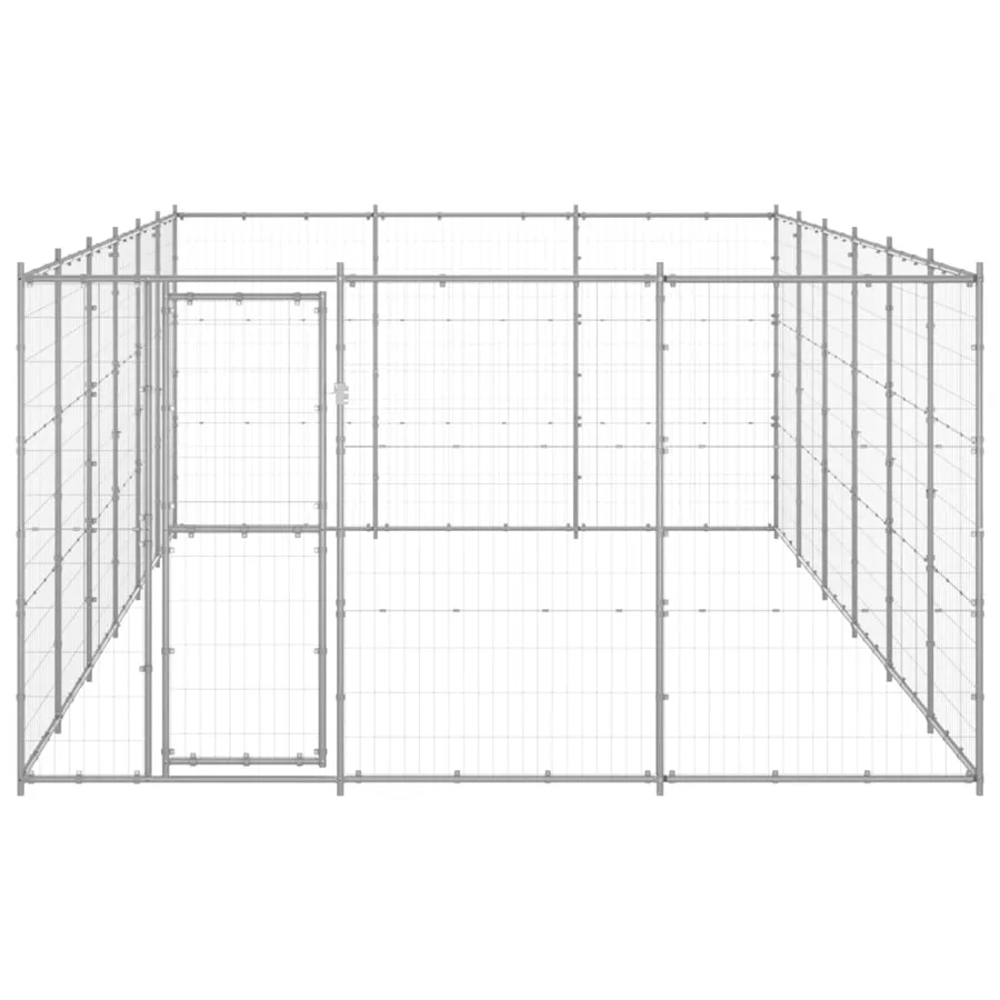 Chenil extérieur Acier galvanisé 21,78 m² - 2