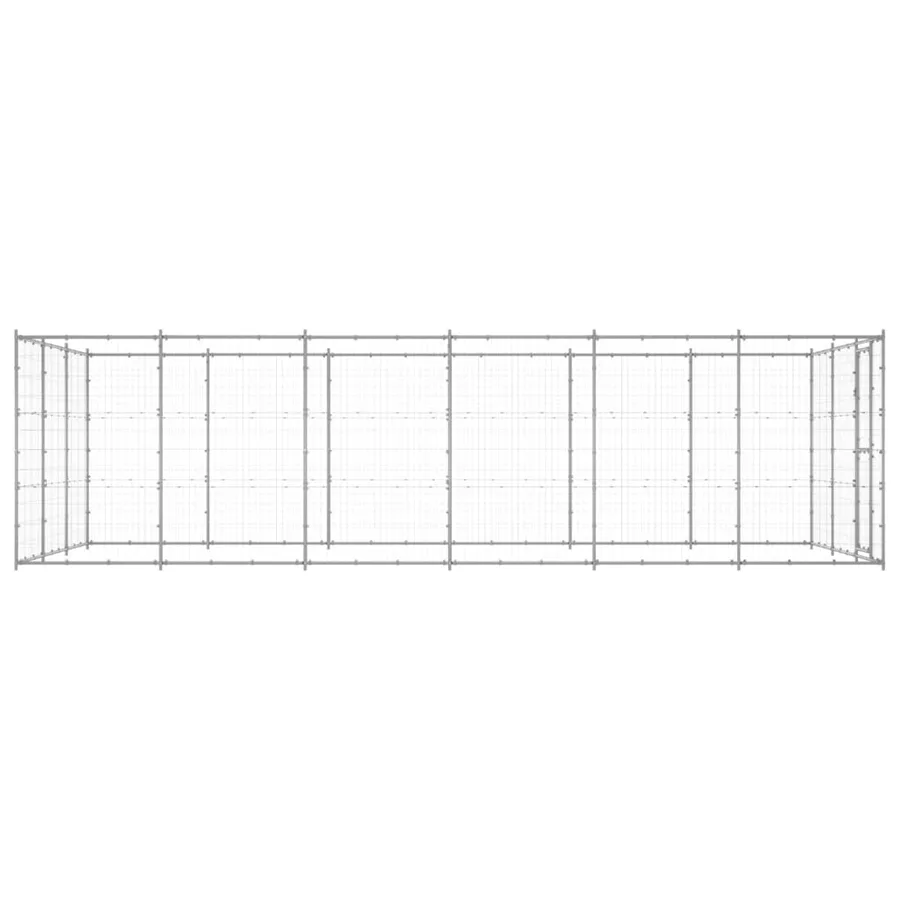 Chenil extérieur Acier galvanisé 21,78 m² - 3