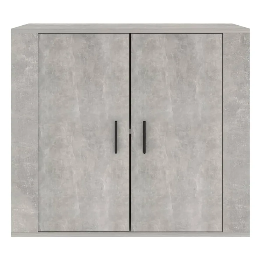 Buffet Gris béton 80x33x70 cm Bois d'ingénierie - 3