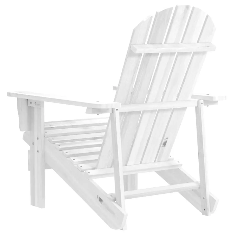Chaise de jardin bois blanc - 4