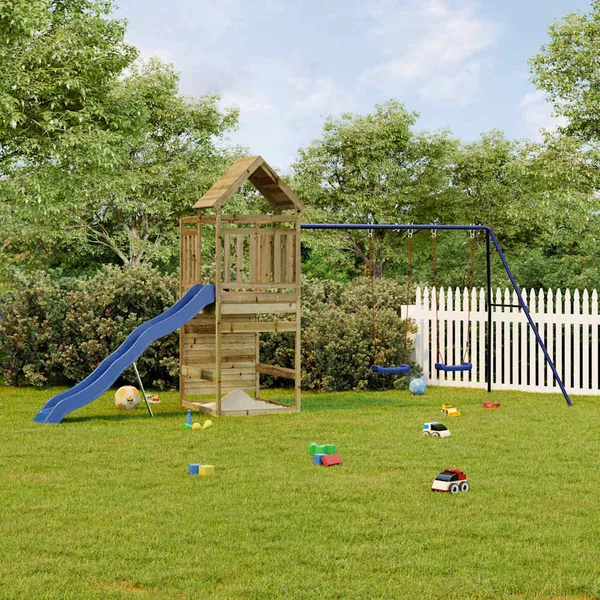 Aire de jeux d'extérieur bois de pin imprégné
