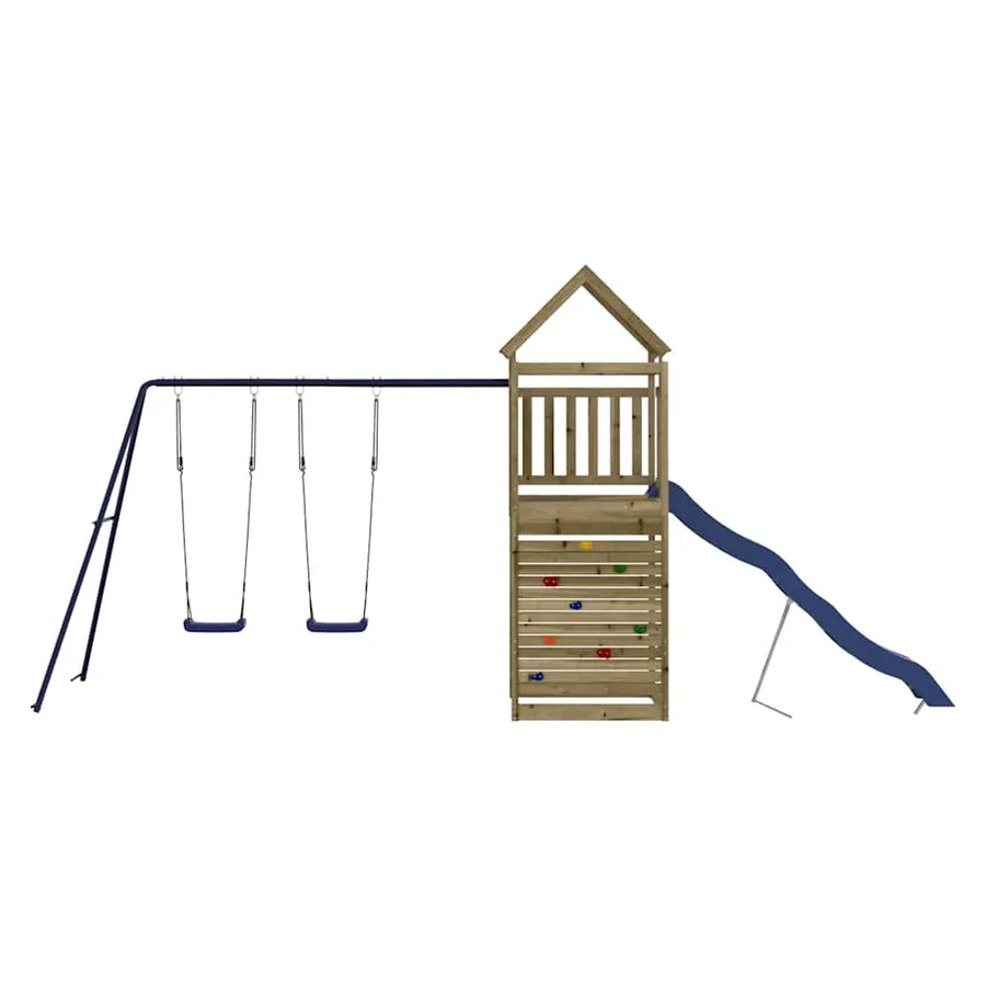 Aire de jeux d'extérieur bois de pin imprégné - 3
