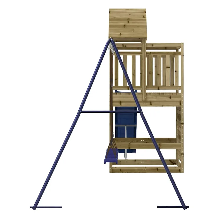 Aire de jeux d'extérieur bois de pin imprégné - 5