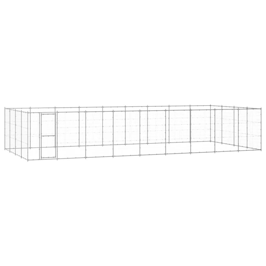 Chenil extérieur Acier galvanisé 43,56 m²