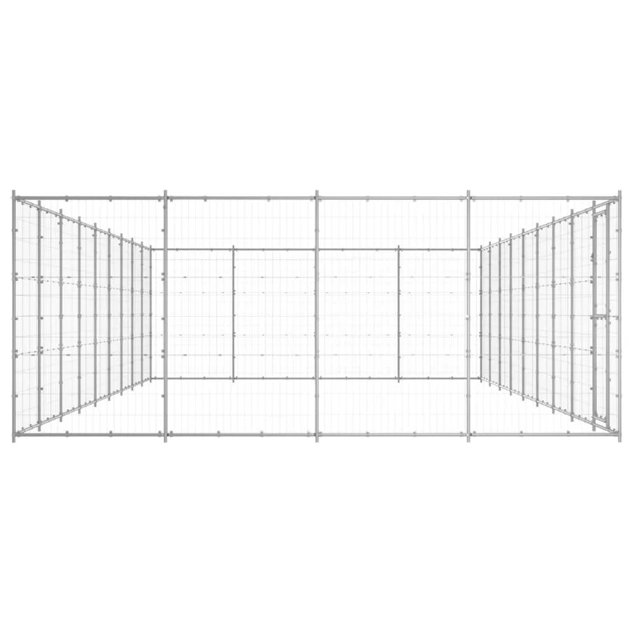 Chenil extérieur Acier galvanisé 43,56 m² - 3