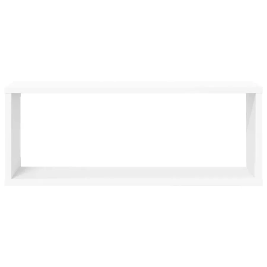 Étagères murales cube 4 pcs Blanc 60x15x23 cm Bois d’ingénierie - 5