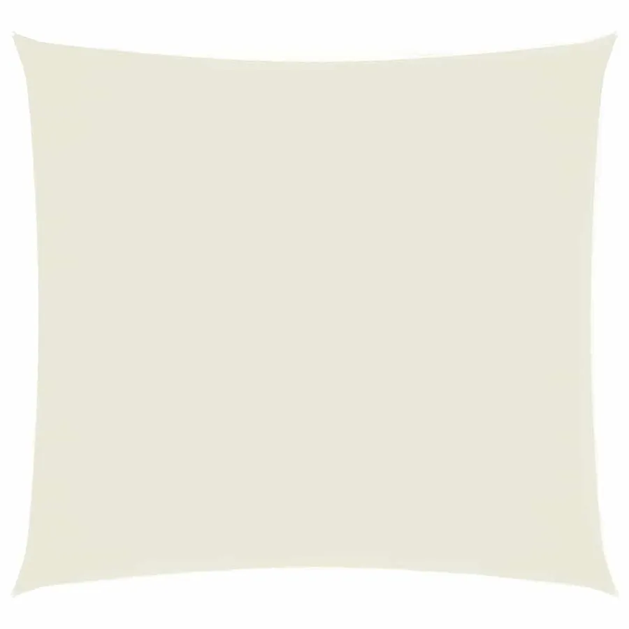 Voile de parasol tissu oxford carré 3x3 m crème - 2