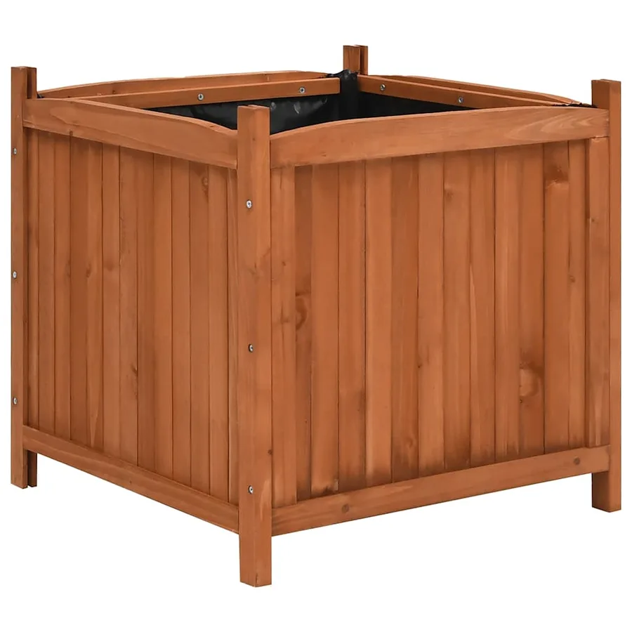 Jardinières surélevées 2 pcs 50x50x50 cm Bois de sapin - 3