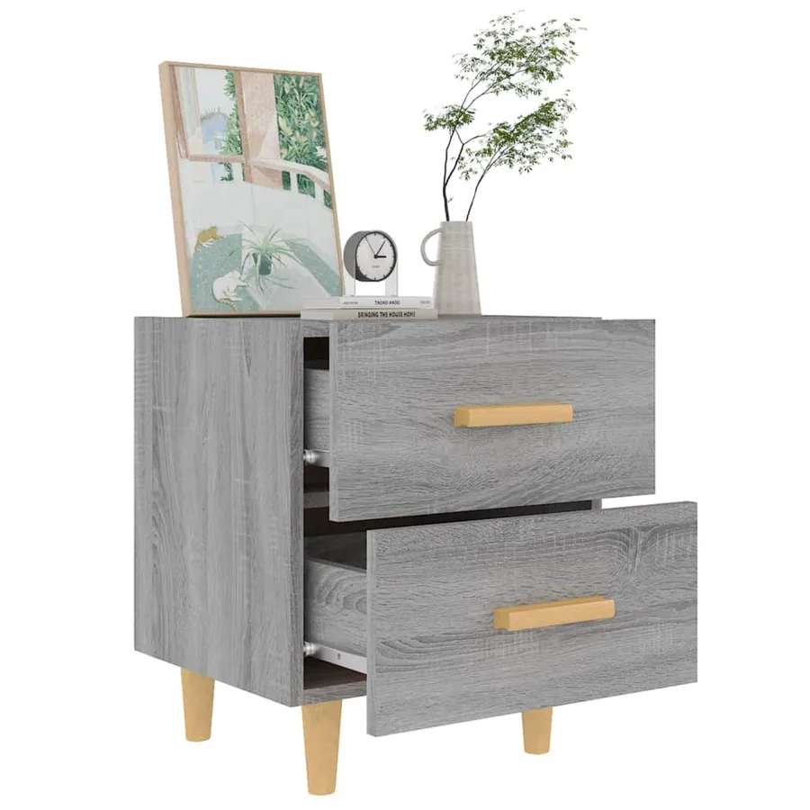 Table de chevet Sonoma gris 40x35x47,5 cm - 6