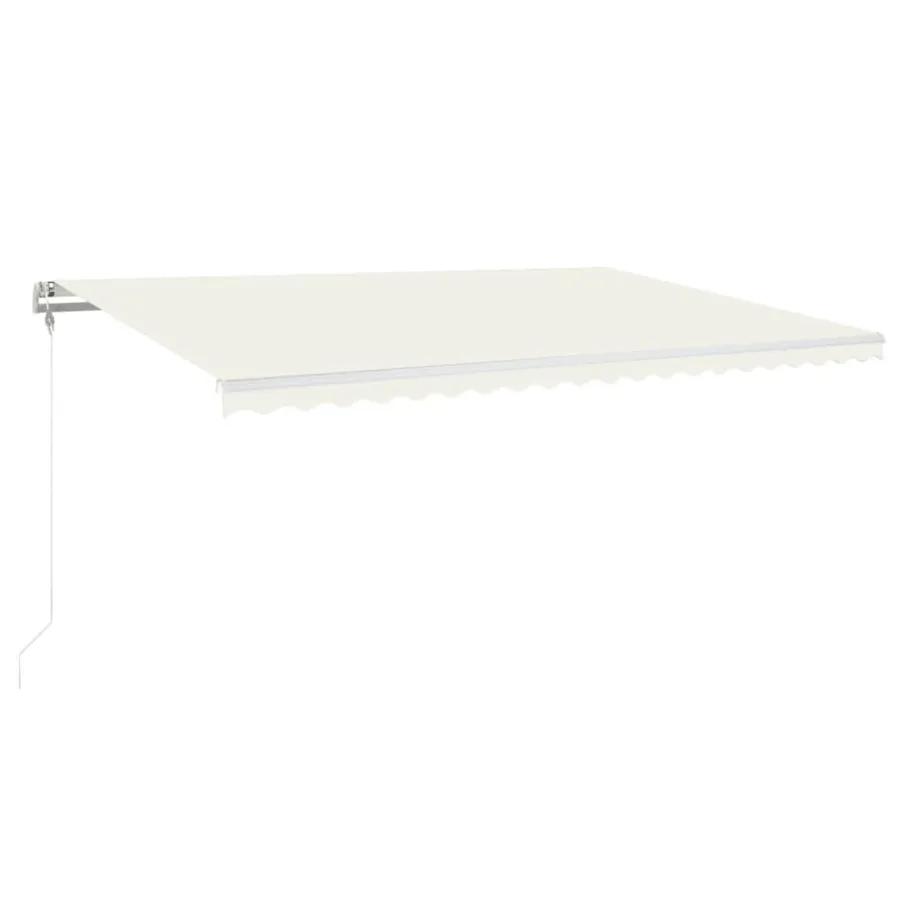 Auvent rétractable automatique 500x350 cm Crème - 2
