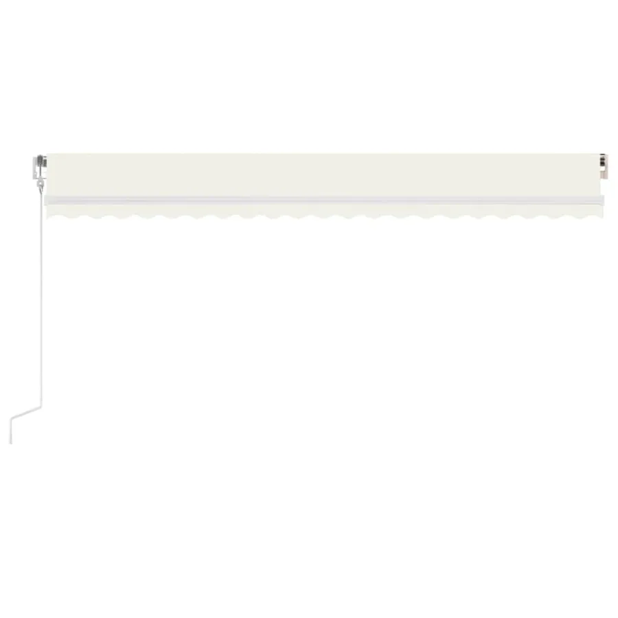 Auvent rétractable automatique 500x350 cm Crème - 4