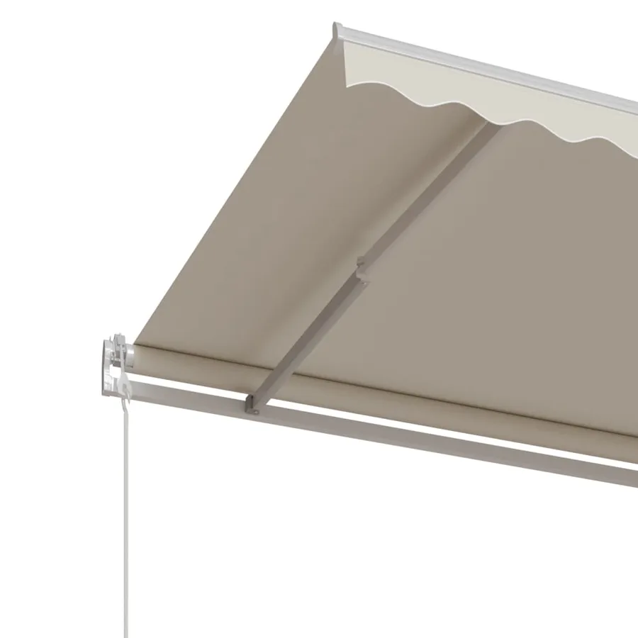 Auvent rétractable automatique 500x350 cm Crème - 5
