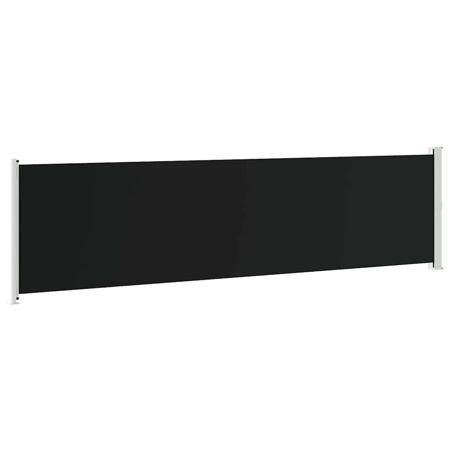 Auvent latéral rétractable de patio 600x160 cm noir - 6