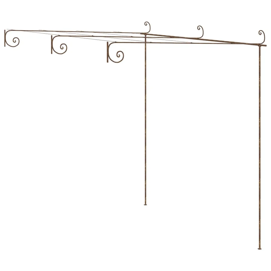 Pergola de jardin Marron antique 3x3x2,5 m Fer - 2