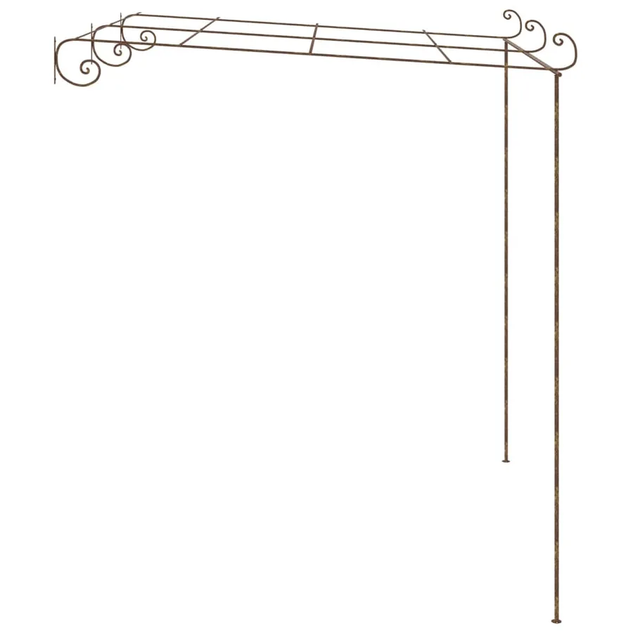 Pergola de jardin Marron antique 3x3x2,5 m Fer - 3