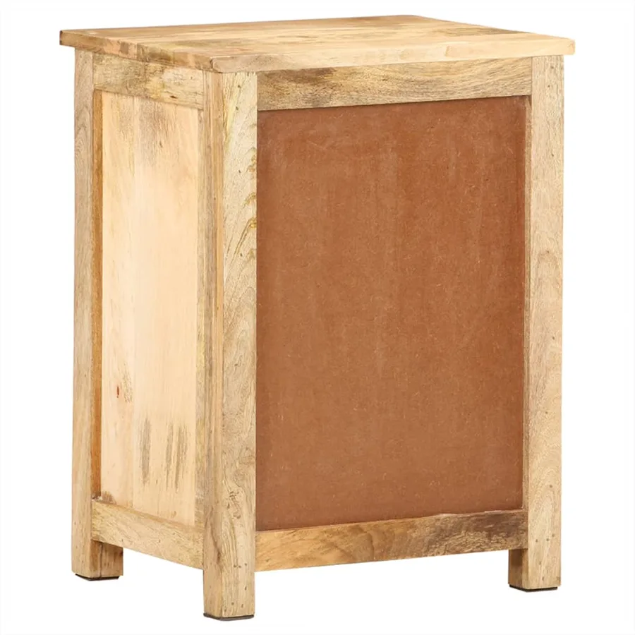 Table de chevet 45x35x60 cm Bois de manguier massif - 4