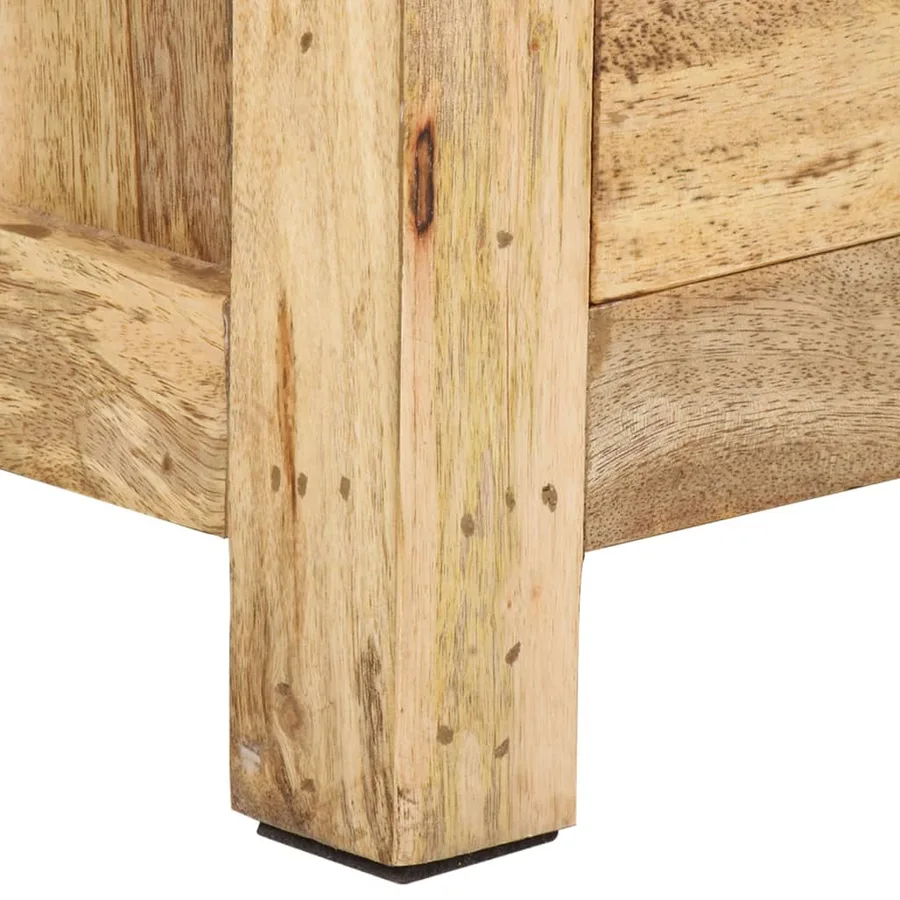 Table de chevet 45x35x60 cm Bois de manguier massif - 7